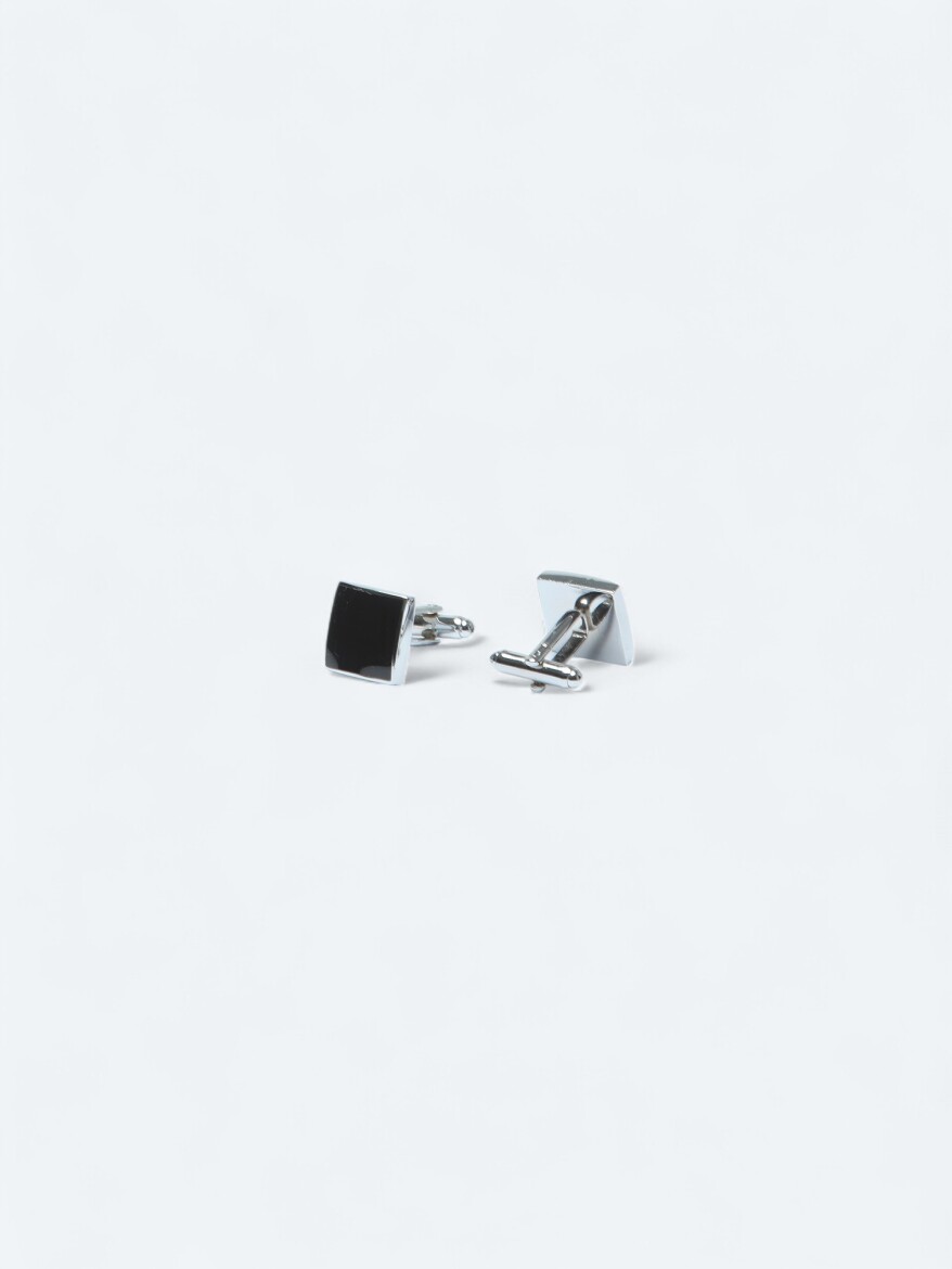 Black Brass Cuff Link - 1