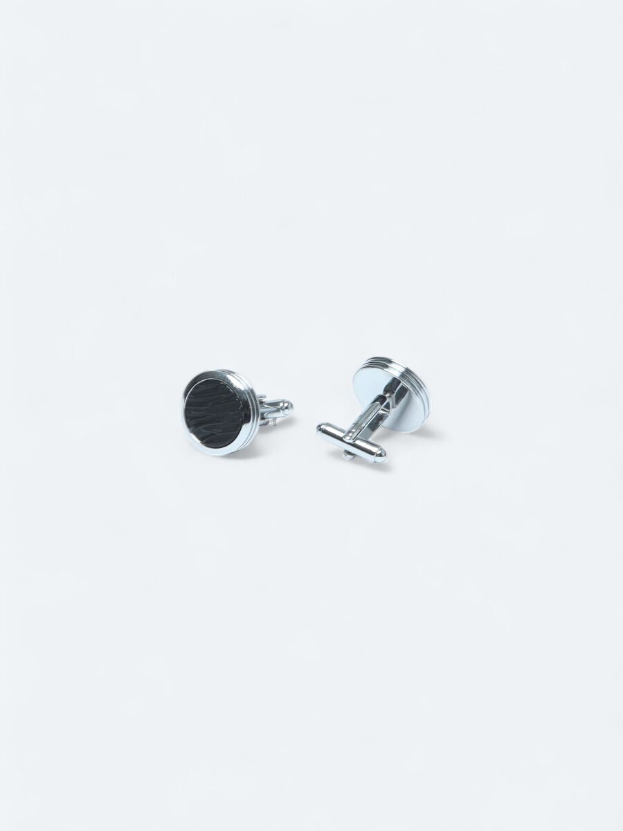 Black Brass Cuff Link - 2