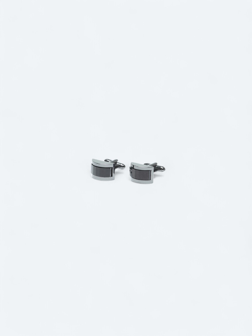 Black Brass Cuff Link - KİP