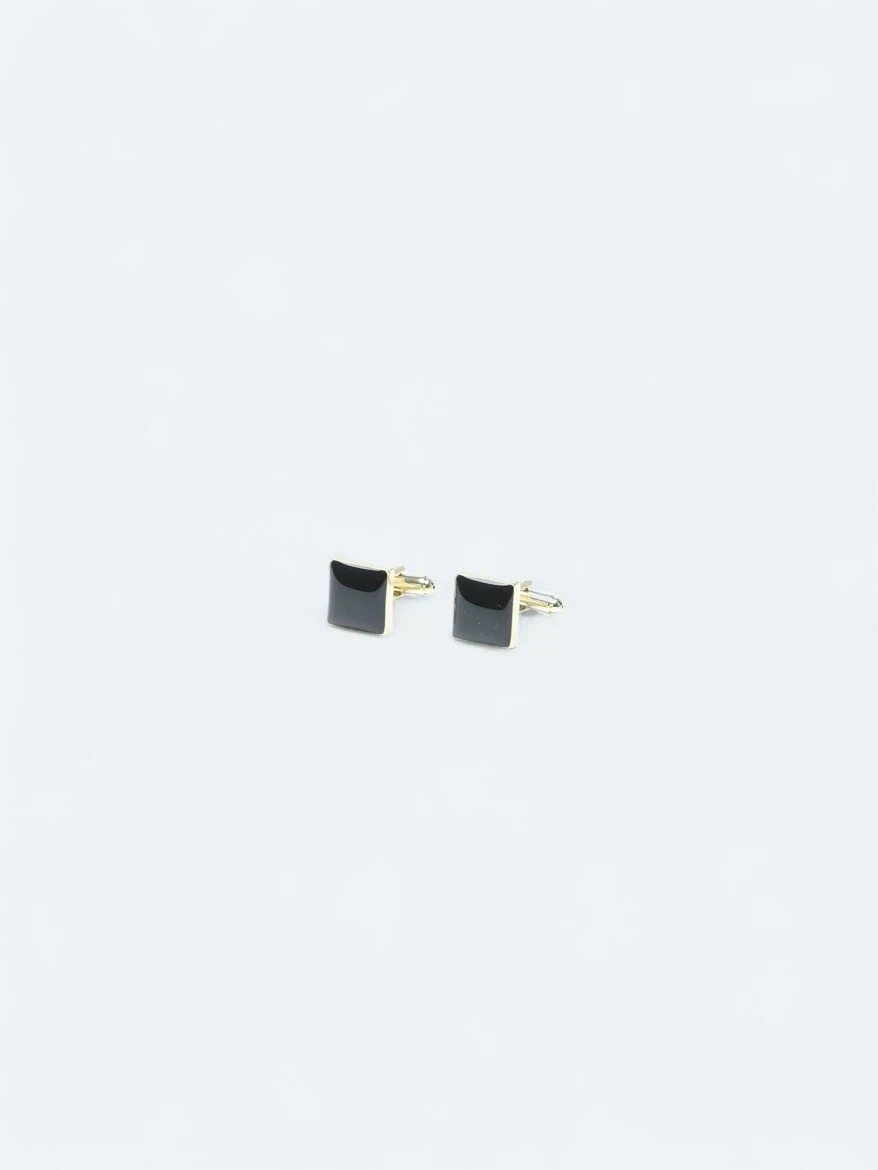 Black Brass Cuff Link - 1