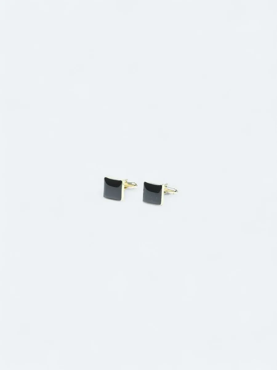Black Brass Cuff Link - 1