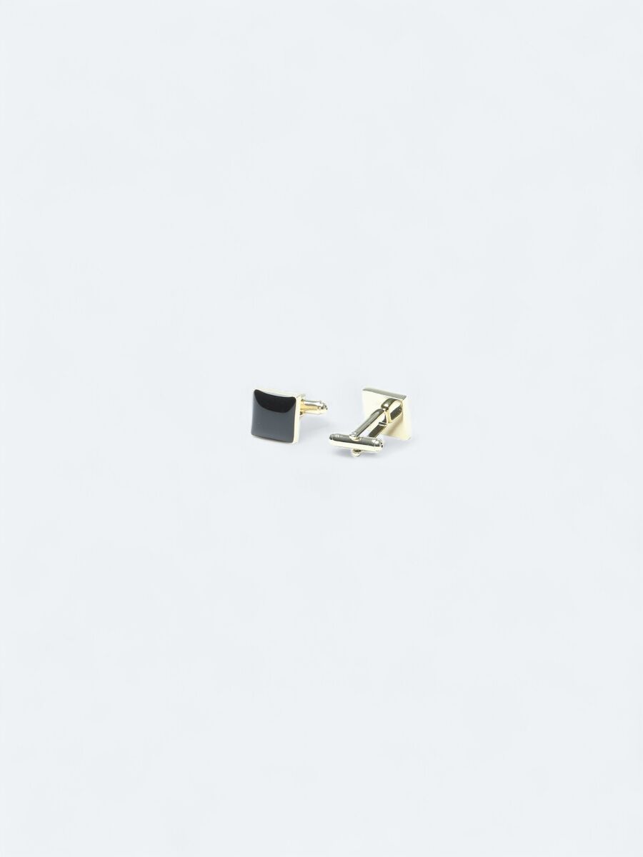Black Brass Cuff Link - 2