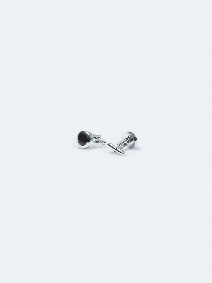 Black Brass Cuff Link - 1