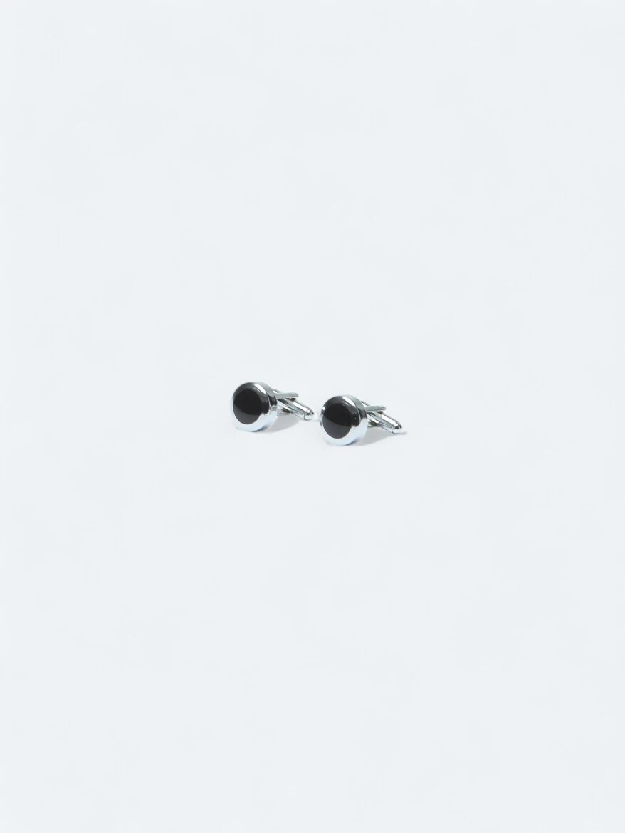 Black Brass Cuff Link - 2