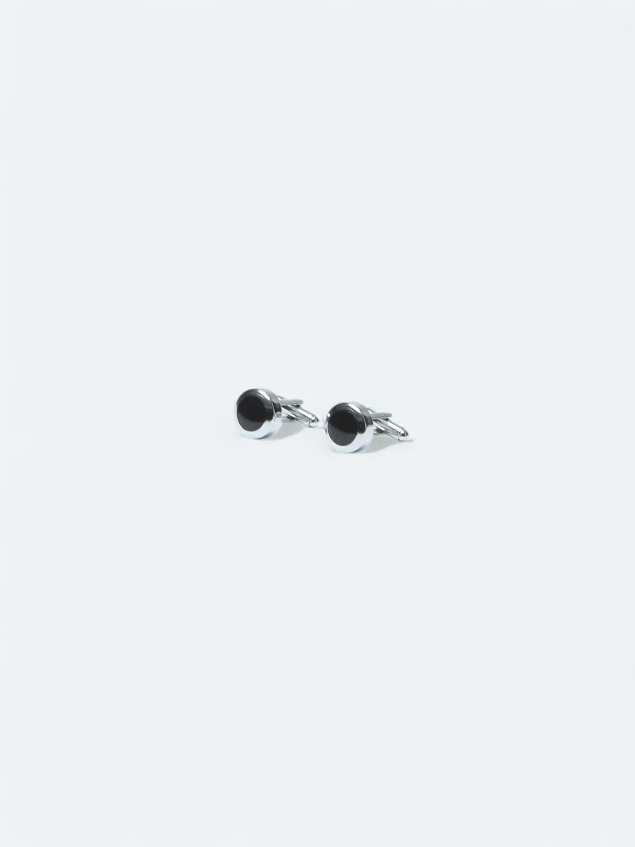 Black Brass Cuff Link - 2