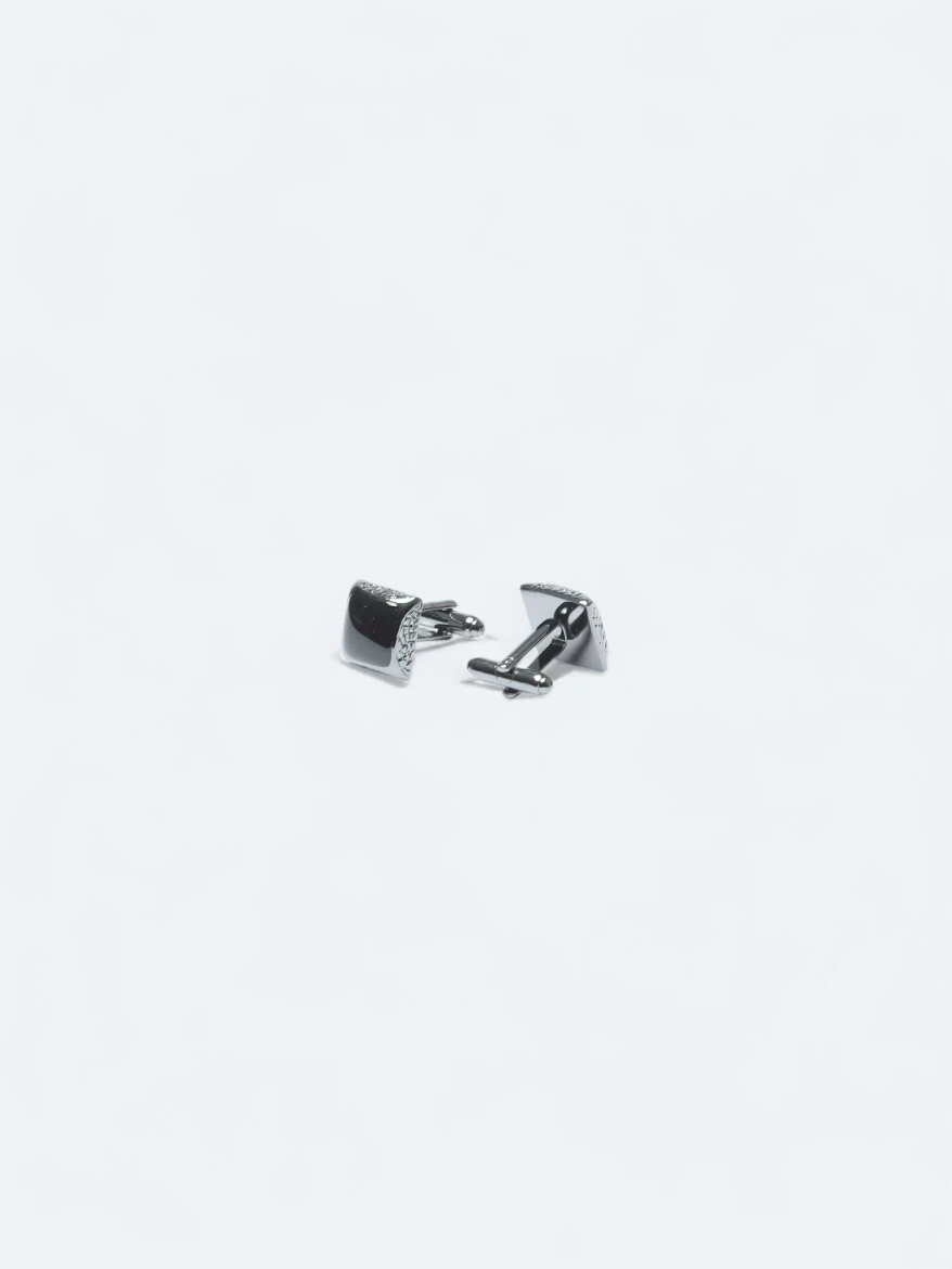 Black Brass Cuff Link - 2