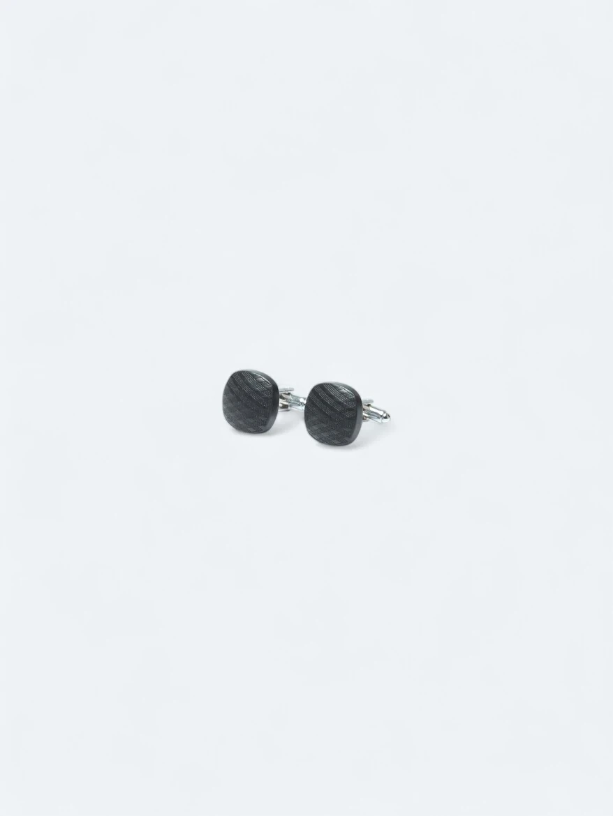 Black Brass Cuff Link - 1