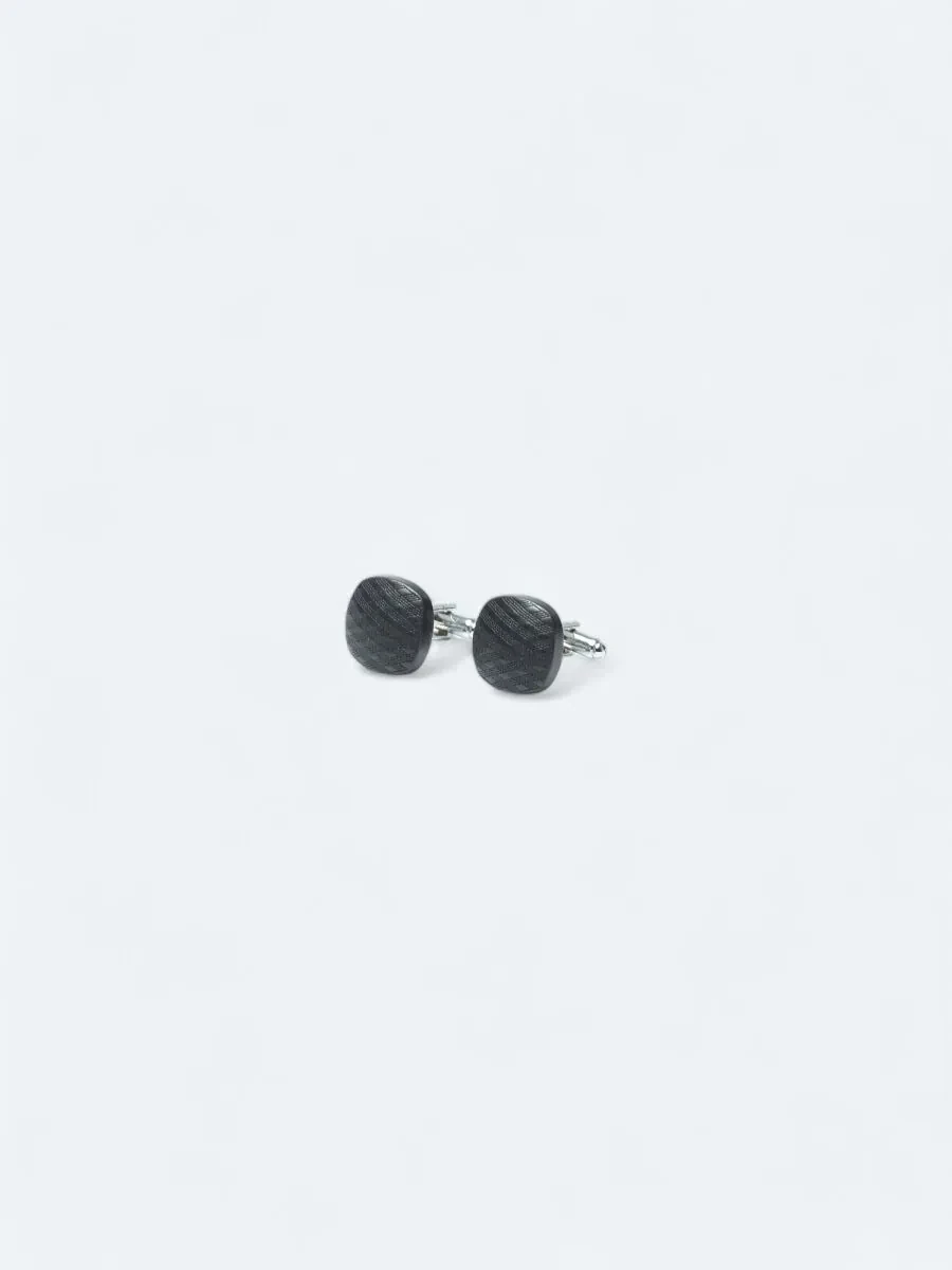 Black Brass Cuff Link - 1
