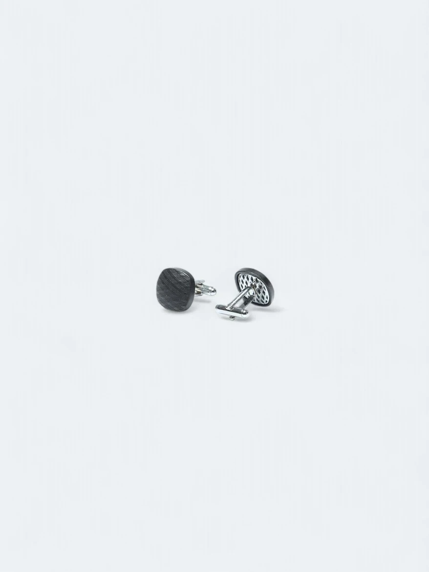 Black Brass Cuff Link - 2