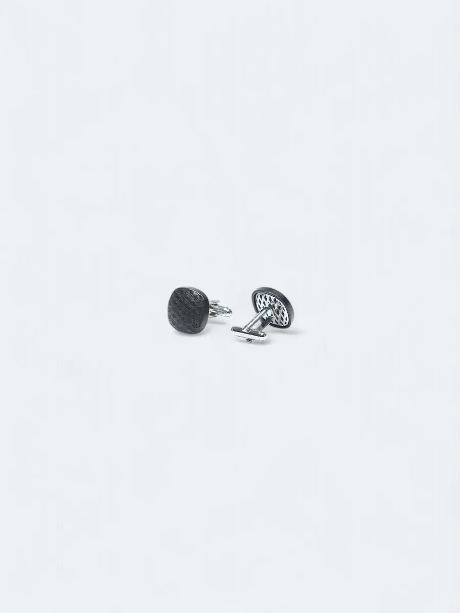 Black Brass Cuff Link - 2