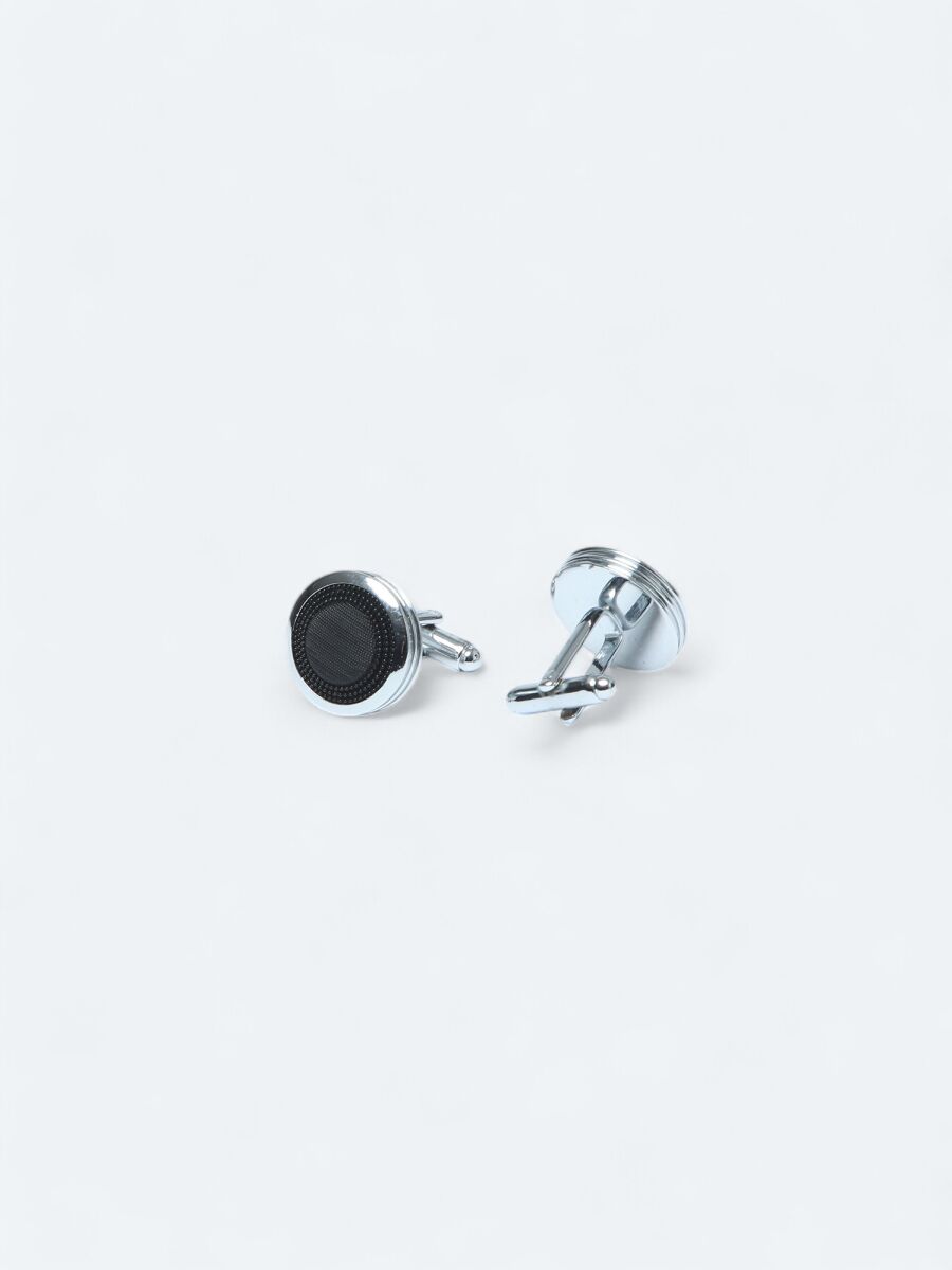 Black Brass Cuff Link - 2