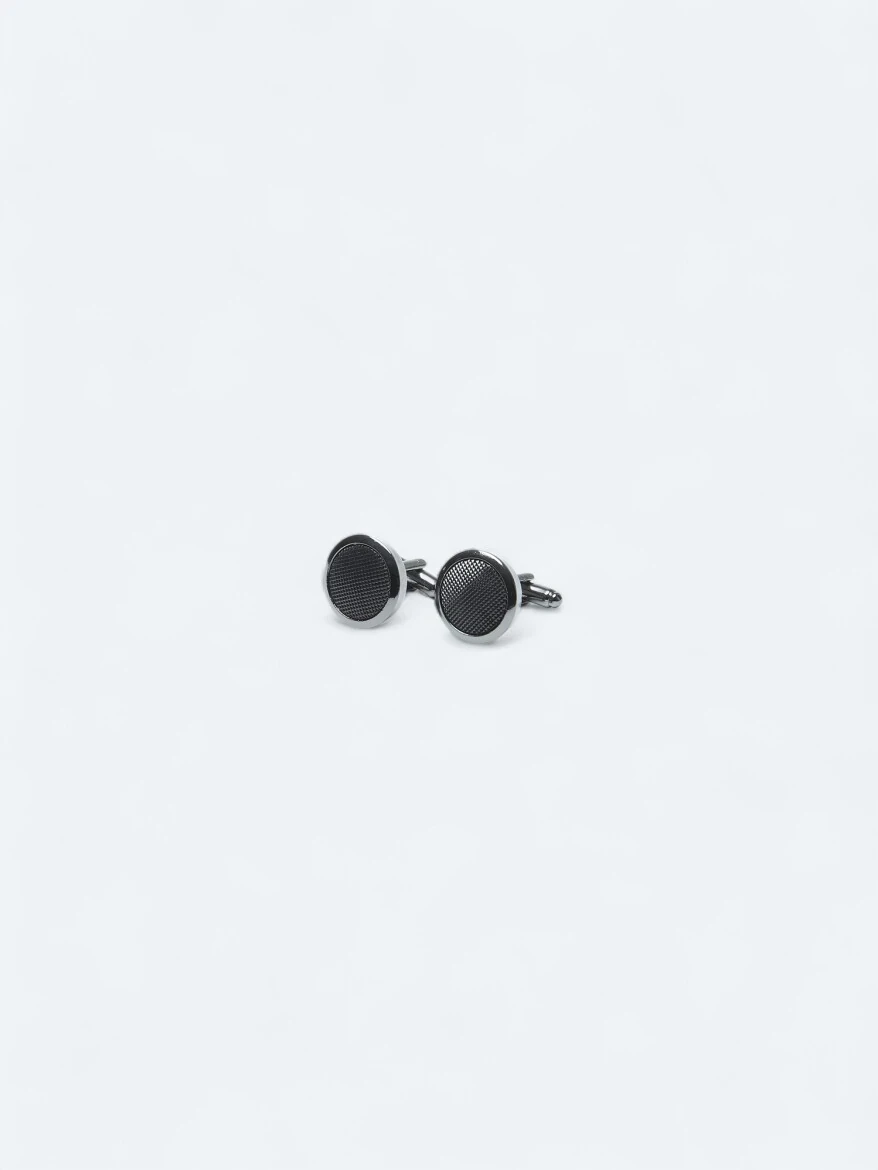 Black Brass Cuff Link - 1
