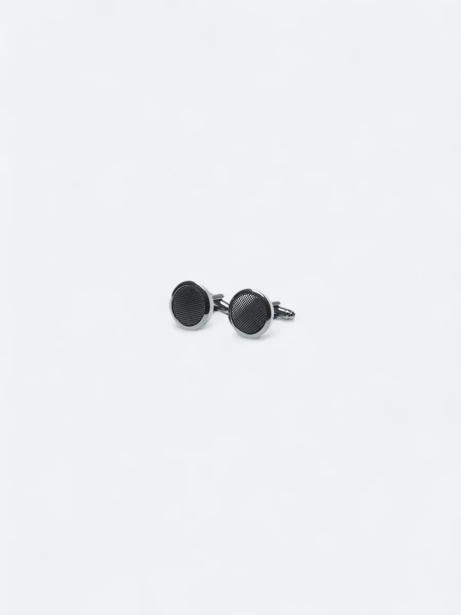 Black Brass Cuff Link - 1