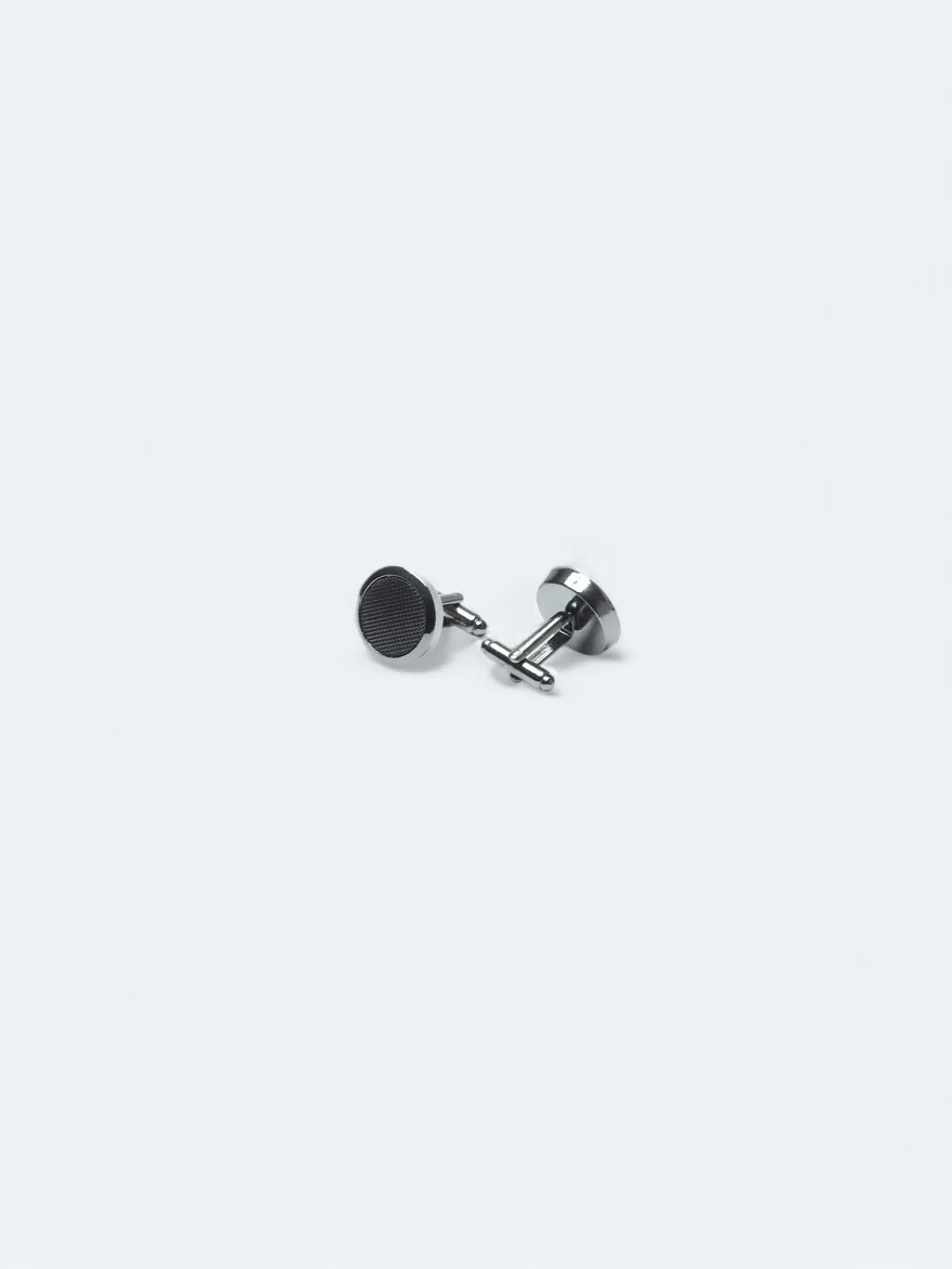 Black Brass Cuff Link - 2
