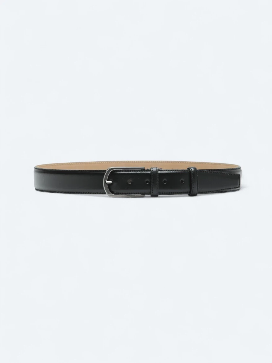 Black Cow Leather Belt 