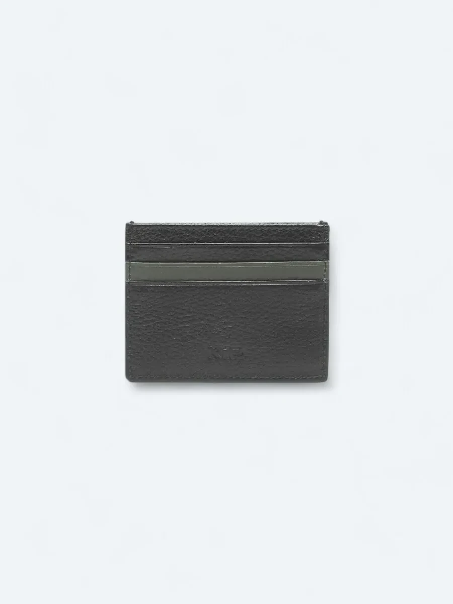 Black Cow Leather Card Holder - 1
