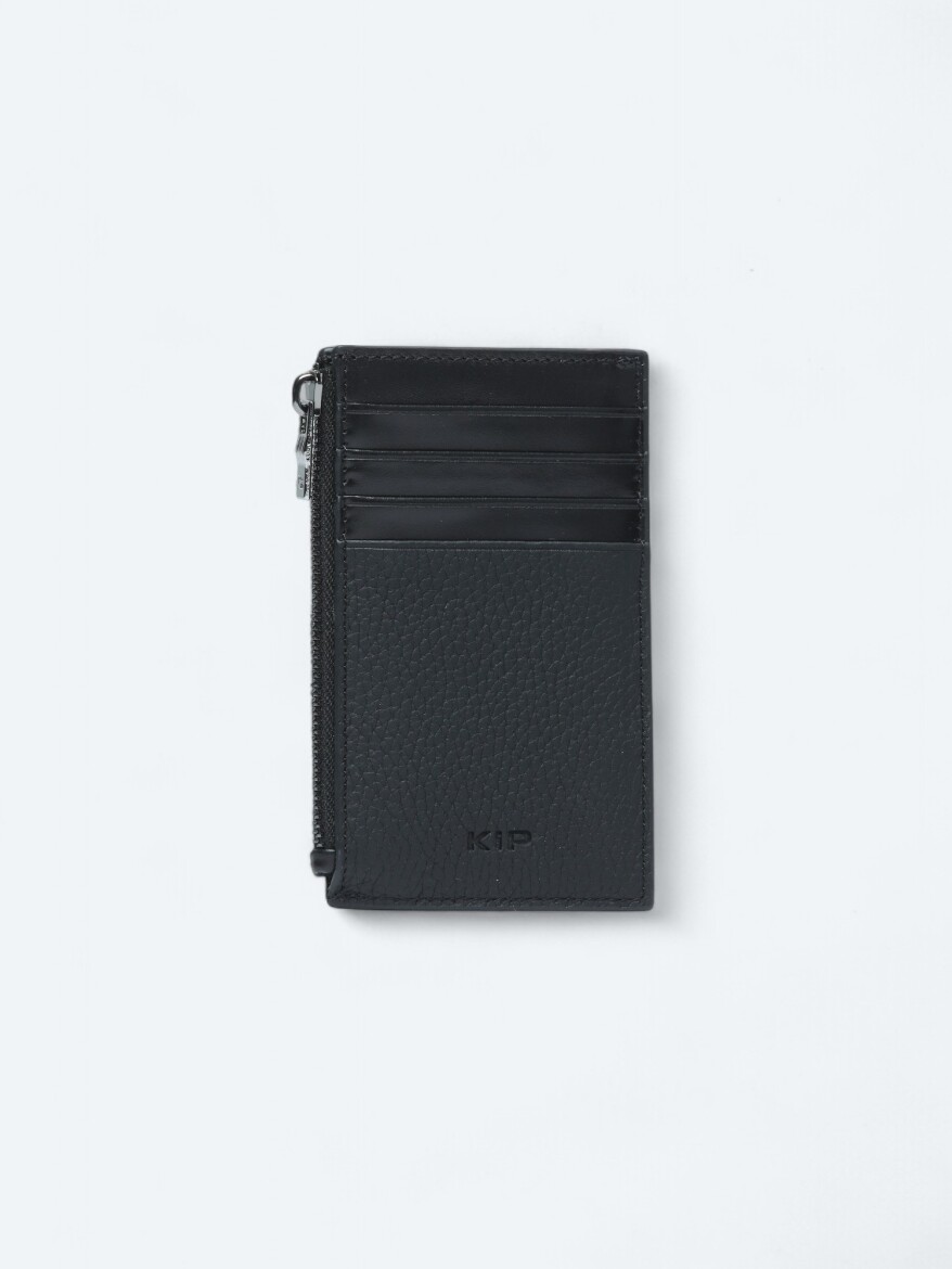 Black Cow Leather Card Holder - 1