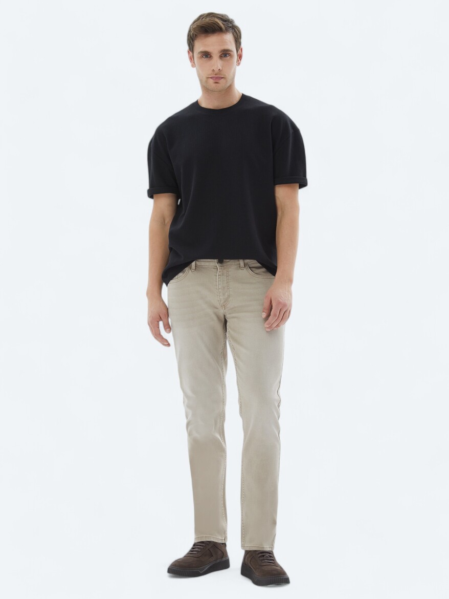 Black Crew Neck 100% Cotton T-Shirt - 2