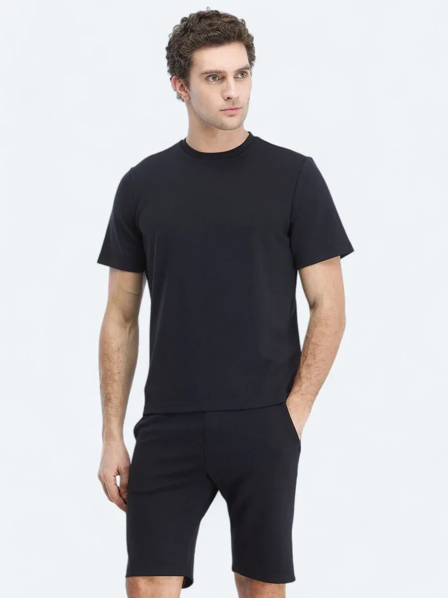 Black Crew Neck Sweatshirt - 1