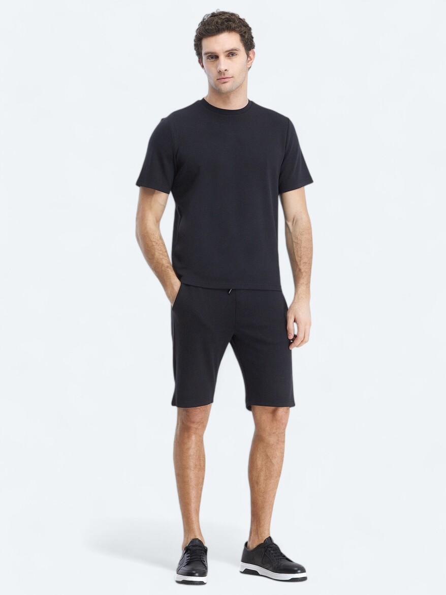 Black Crew Neck Sweatshirt - KİP