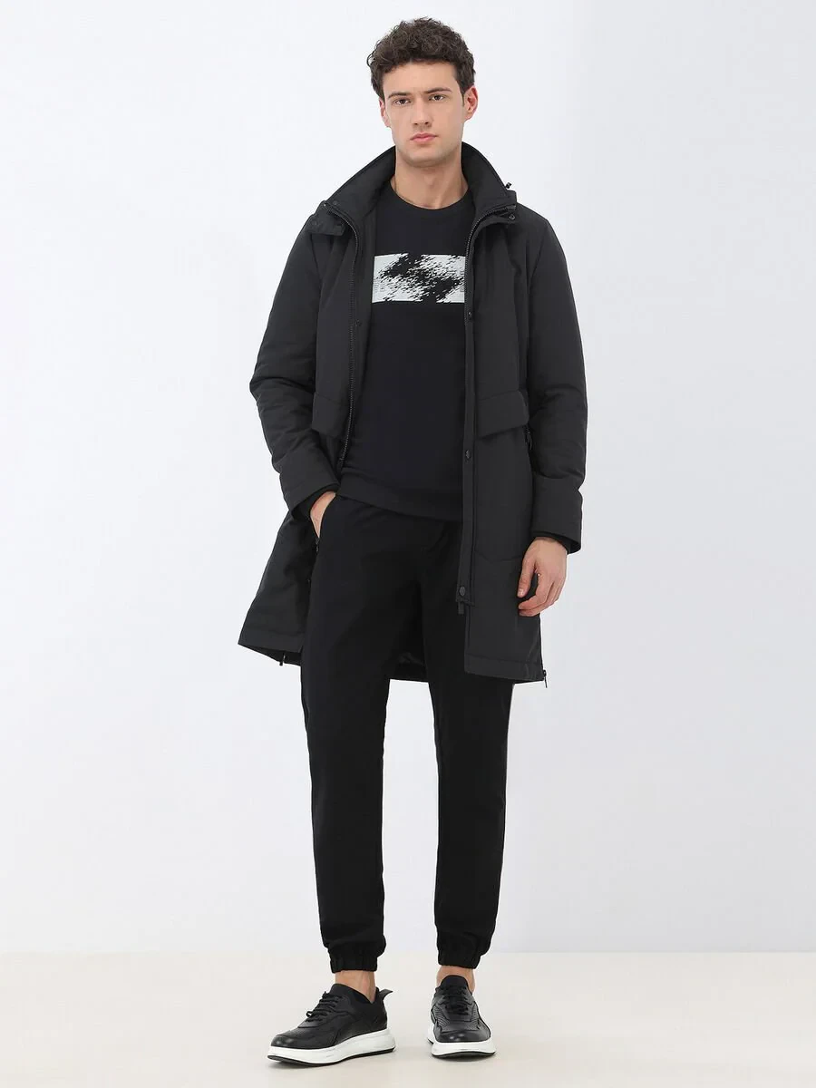 Black Crew Neck Sweatshirt - 3