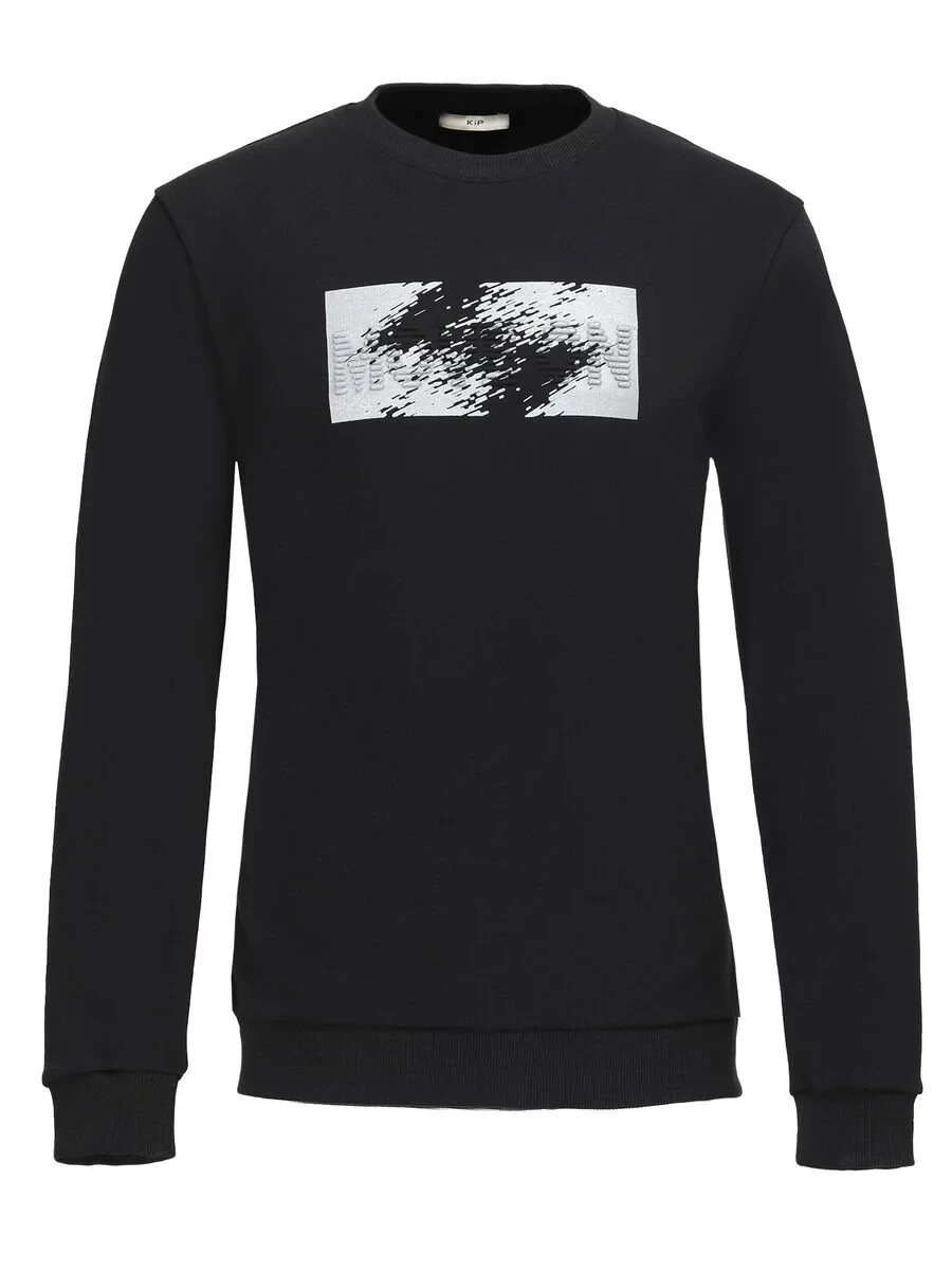 Black Crew Neck Sweatshirt - 6
