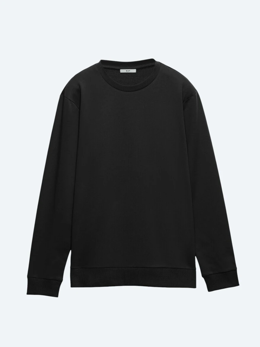Black Crew Neck Sweatshirt - 6
