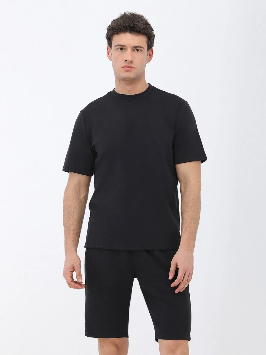 Black Crew Neck T-Shirt - 2