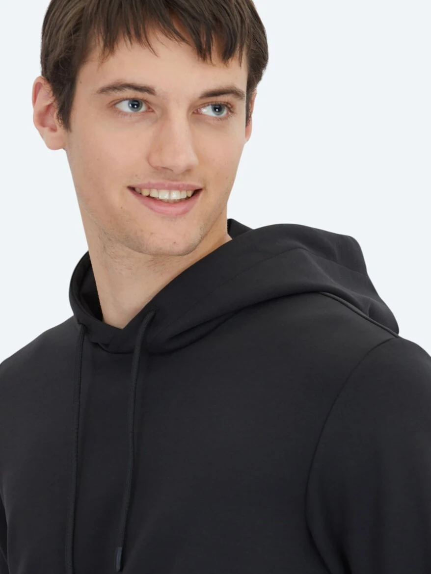 Black Hooded Sweatshirt - 4