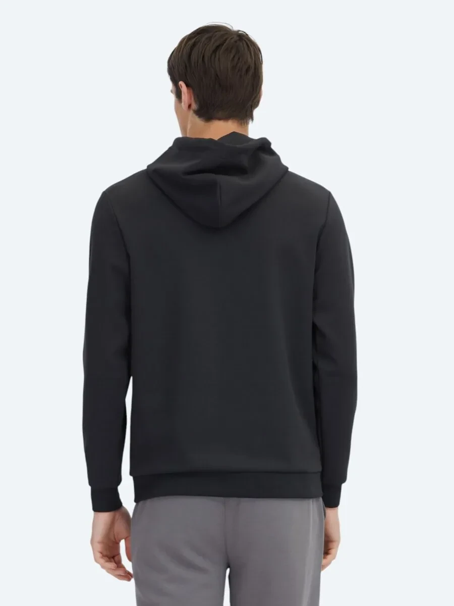 Black Hooded Sweatshirt - 5