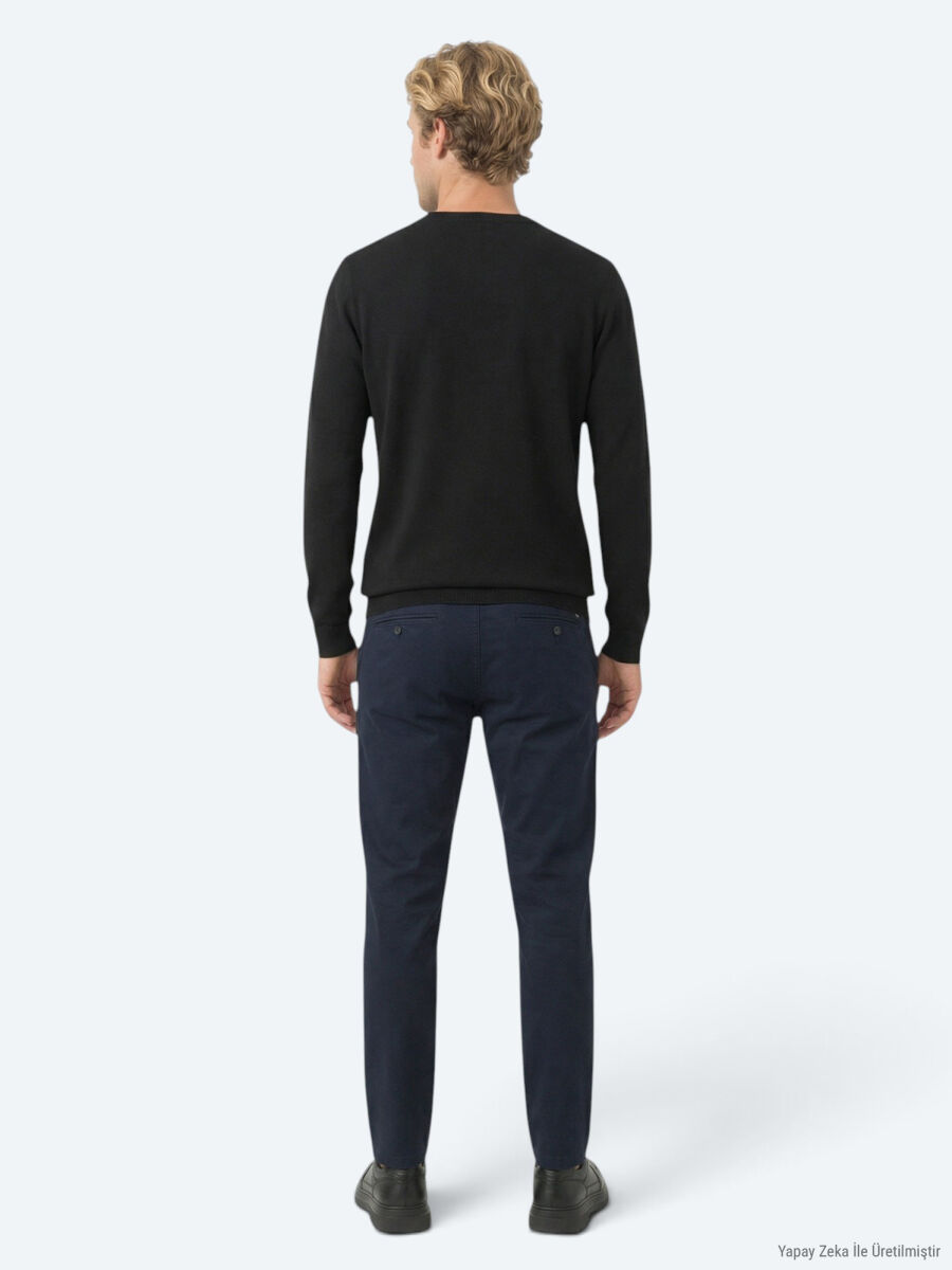 Black Knitwear Sweatshirt - 4
