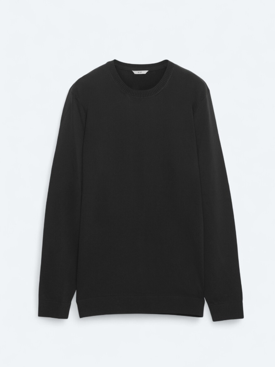 Black Knitwear Sweatshirt - 5