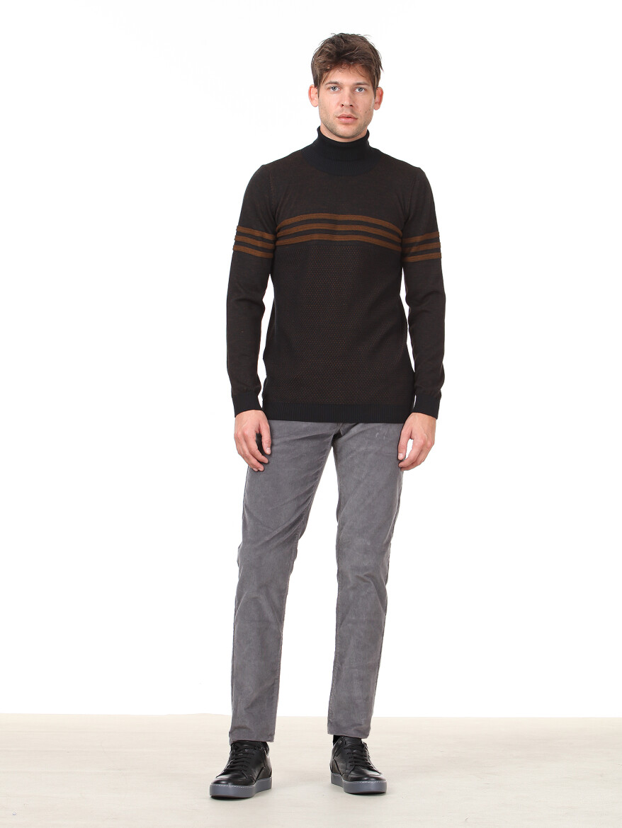 Black Knitwear Sweatshirt - 3