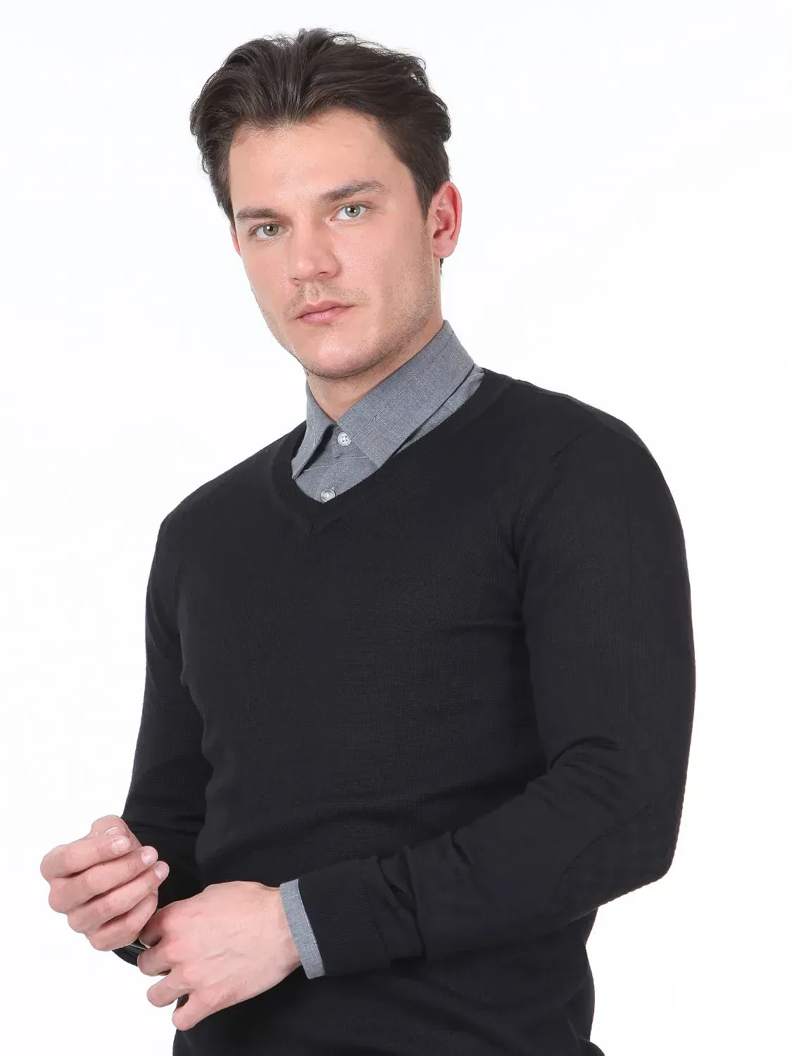 Black Knitwear Sweatshirt - 2