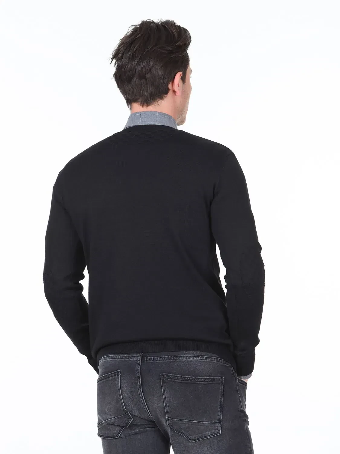 Black Knitwear Sweatshirt - 4