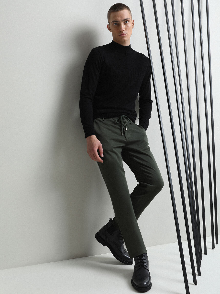 Black Knitwear Sweatshirt - 2