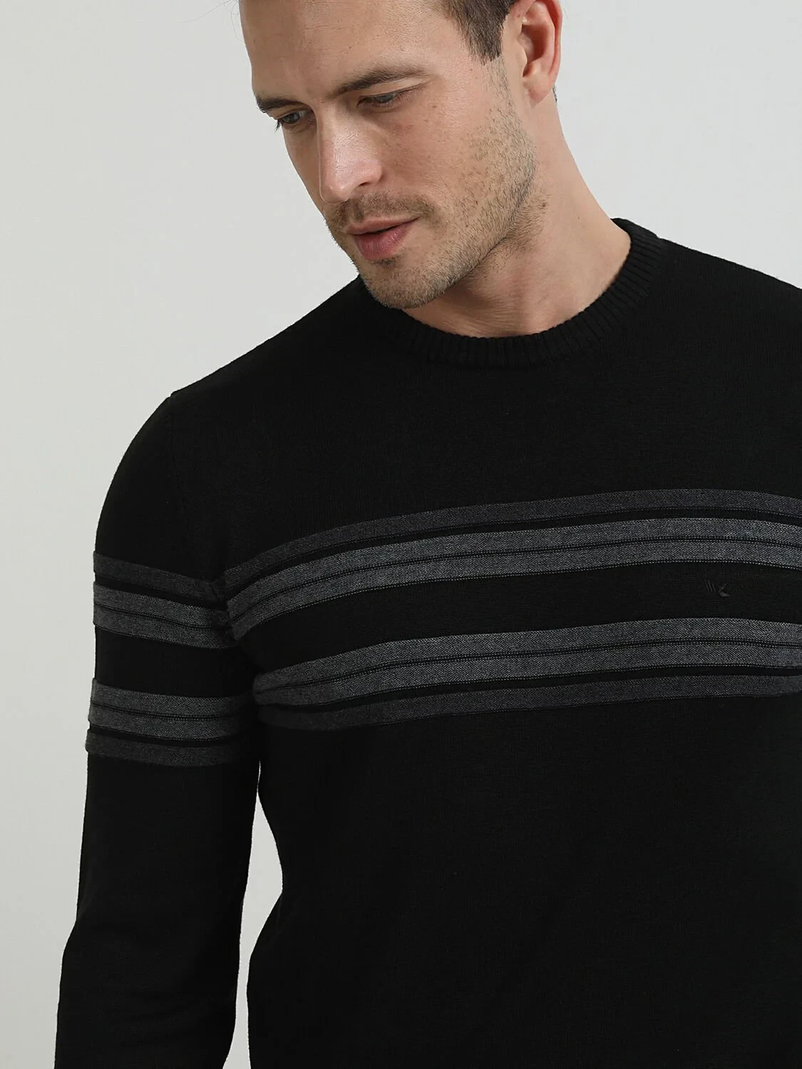 Black Knitwear Sweatshirt - 2