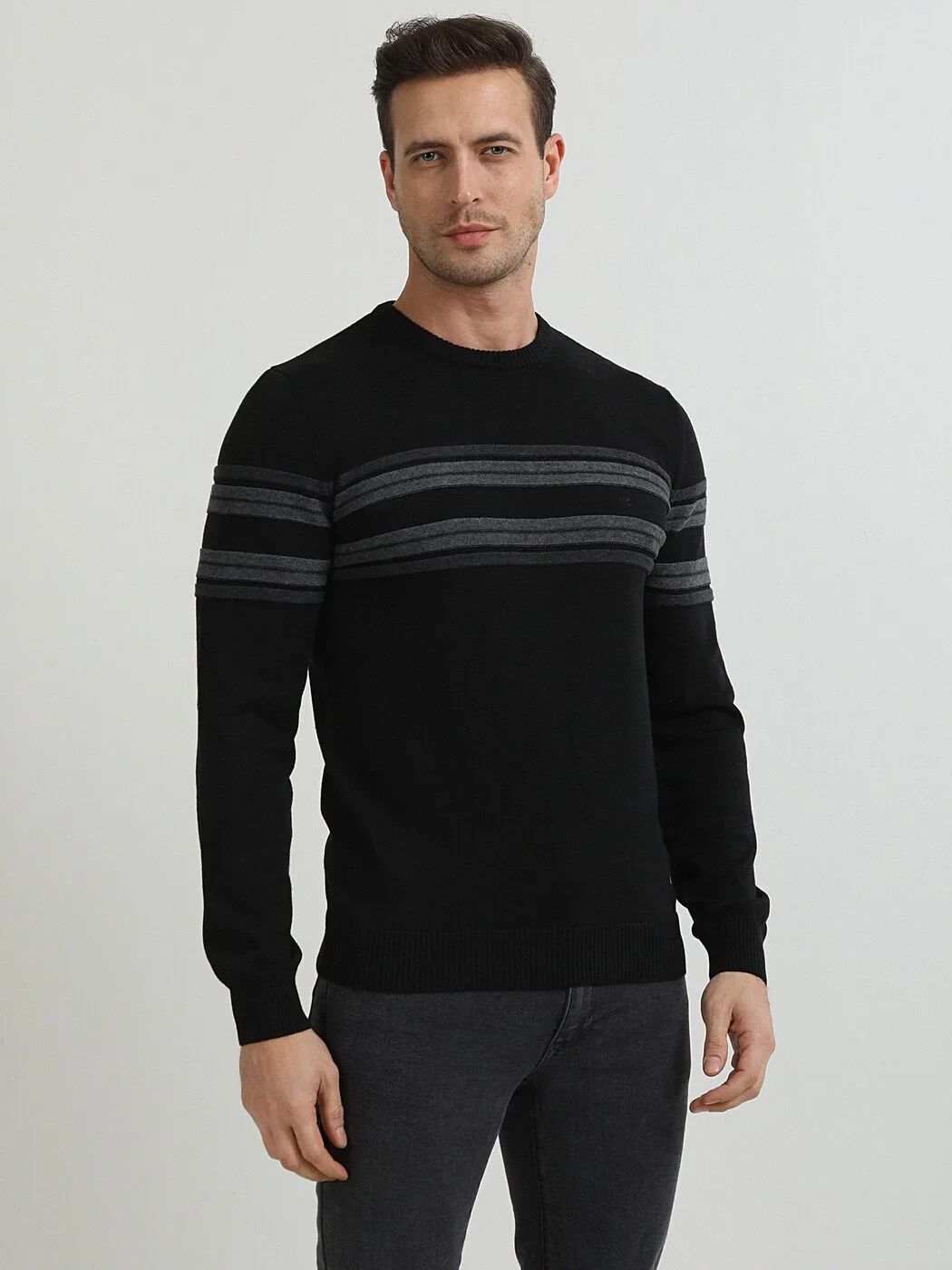 Black Knitwear Sweatshirt - 3