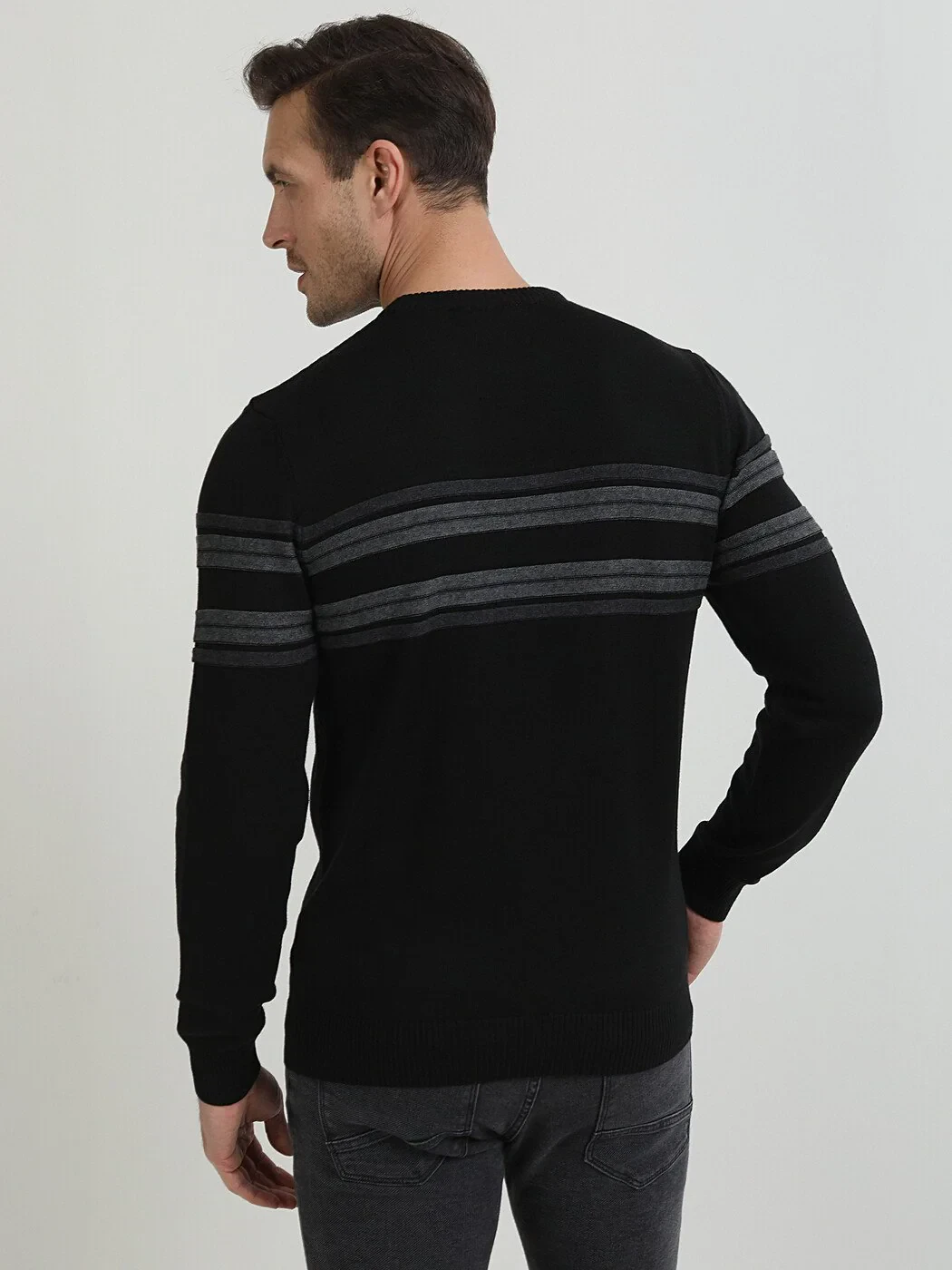 Black Knitwear Sweatshirt - 4