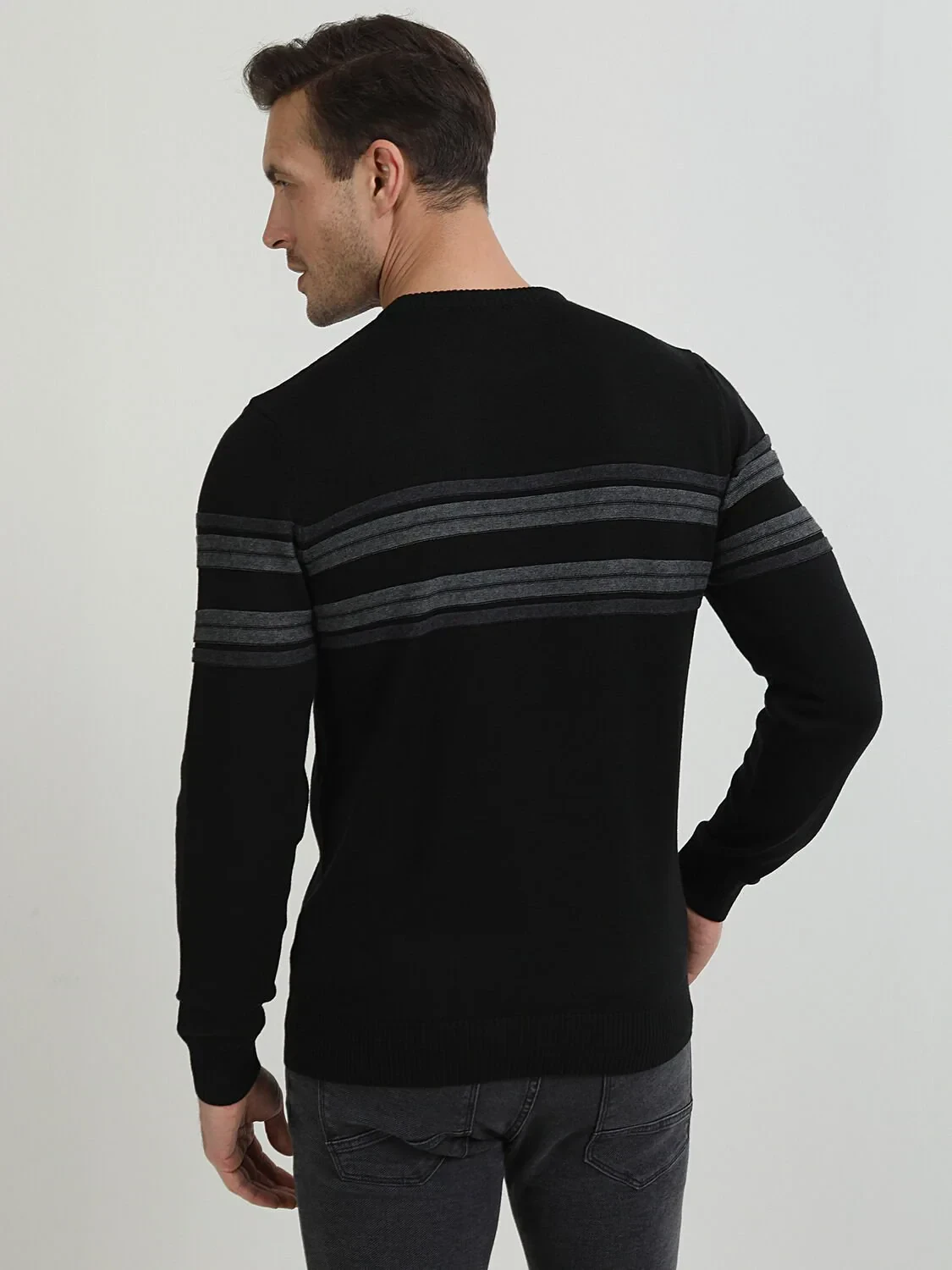 Black Knitwear Sweatshirt - 4