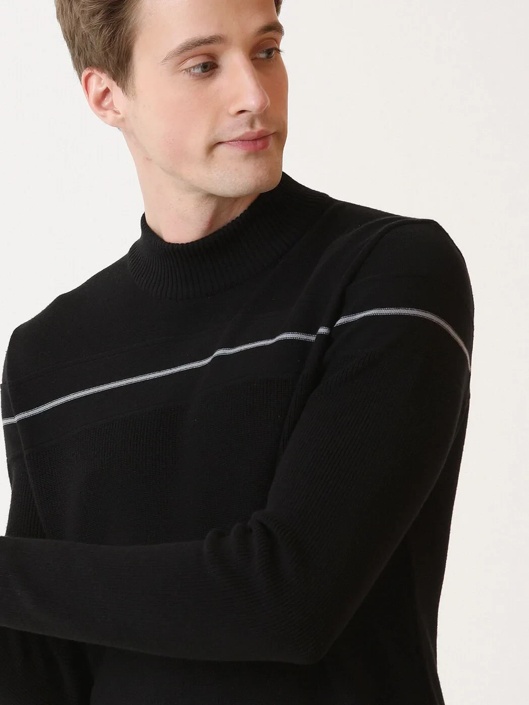 Black Knitwear Sweatshirt - 2