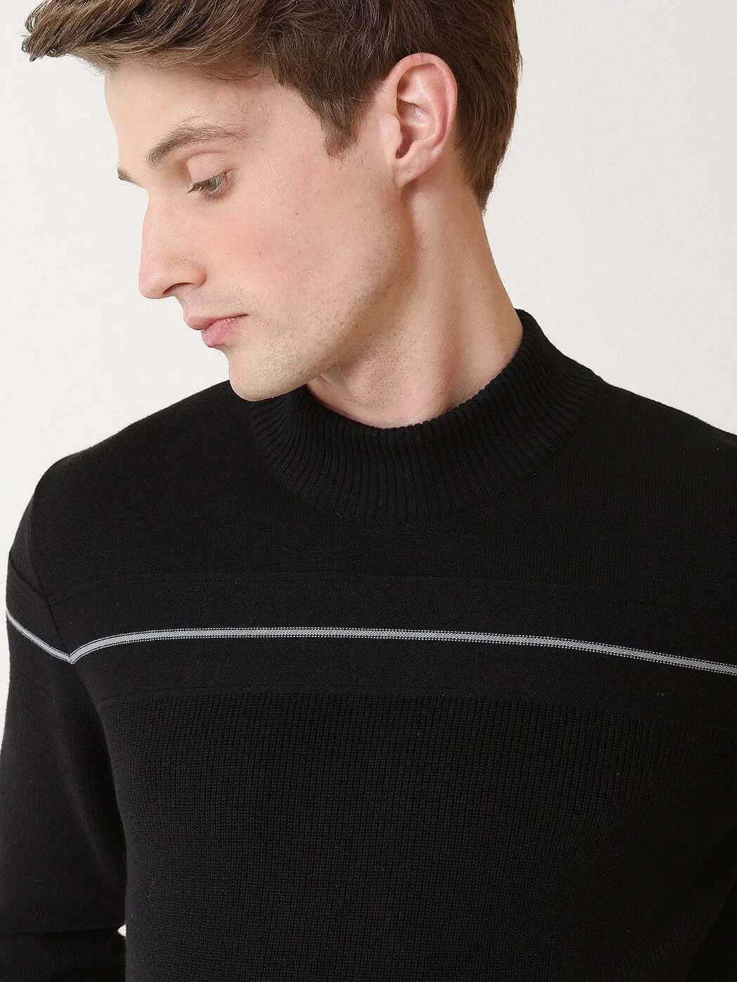 Black Knitwear Sweatshirt - 3