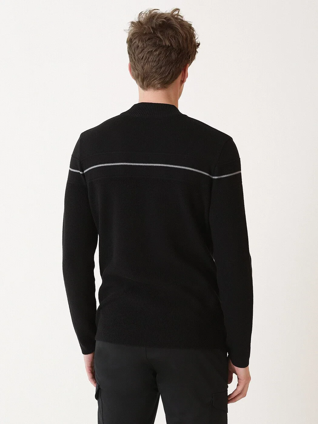 Black Knitwear Sweatshirt - 5