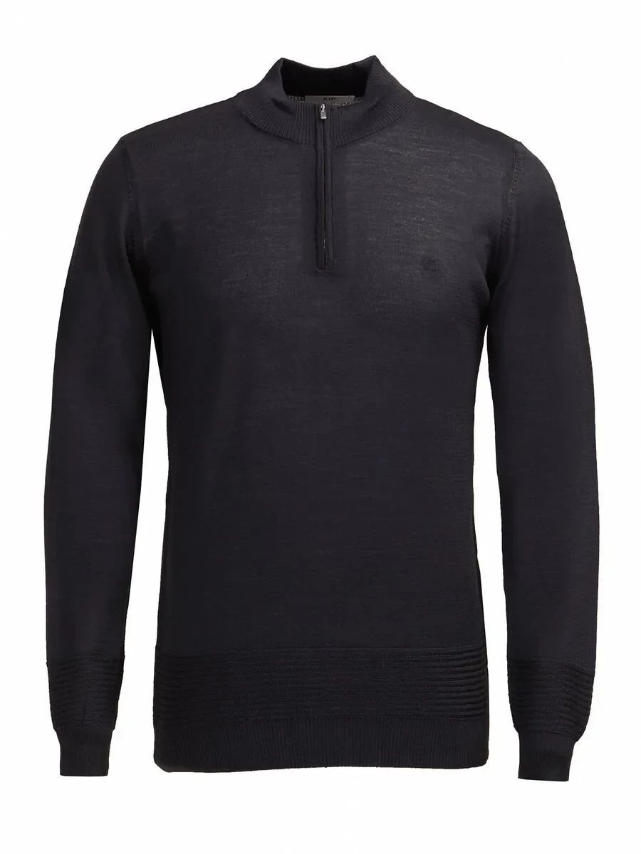 Black Knitwear Sweatshirt - 1