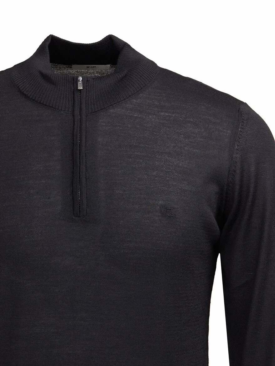 Black Knitwear Sweatshirt - 2