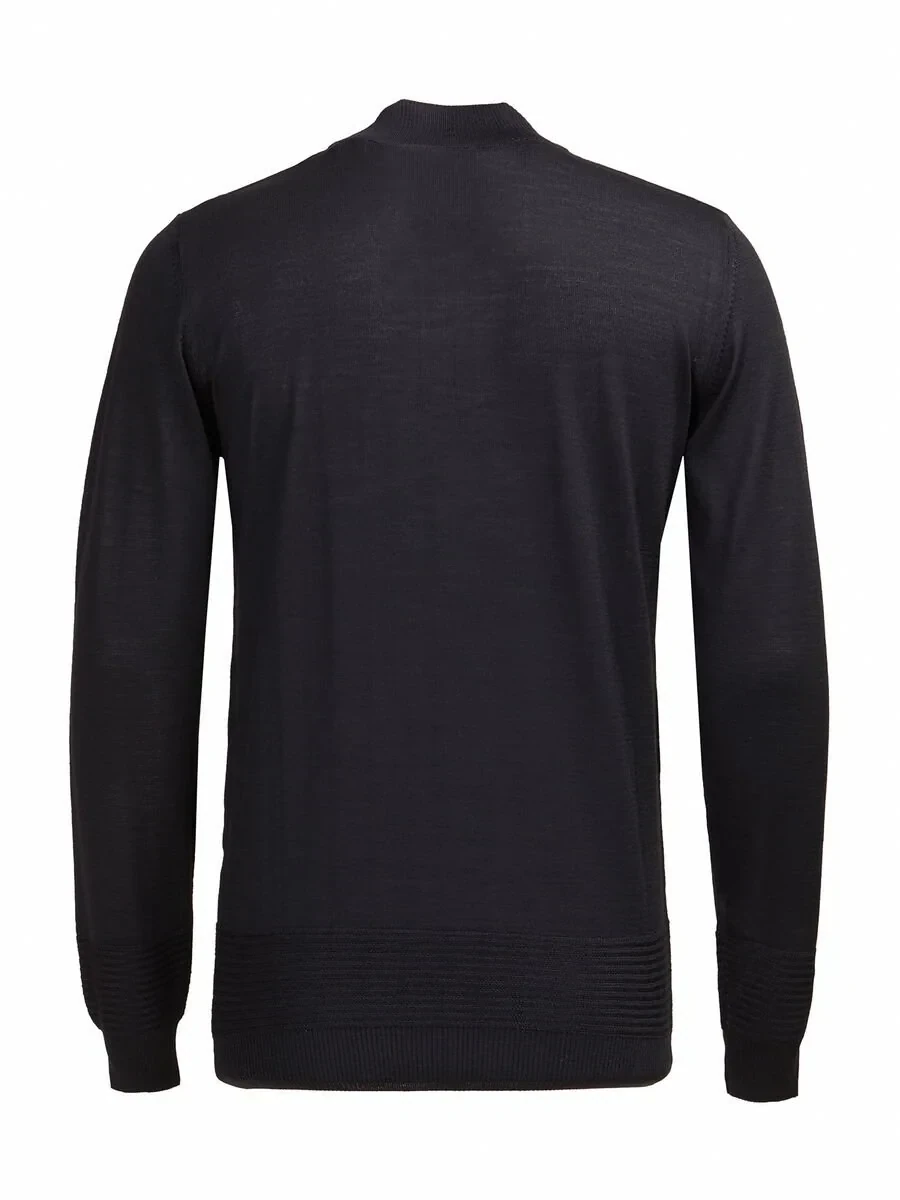 Black Knitwear Sweatshirt - 3