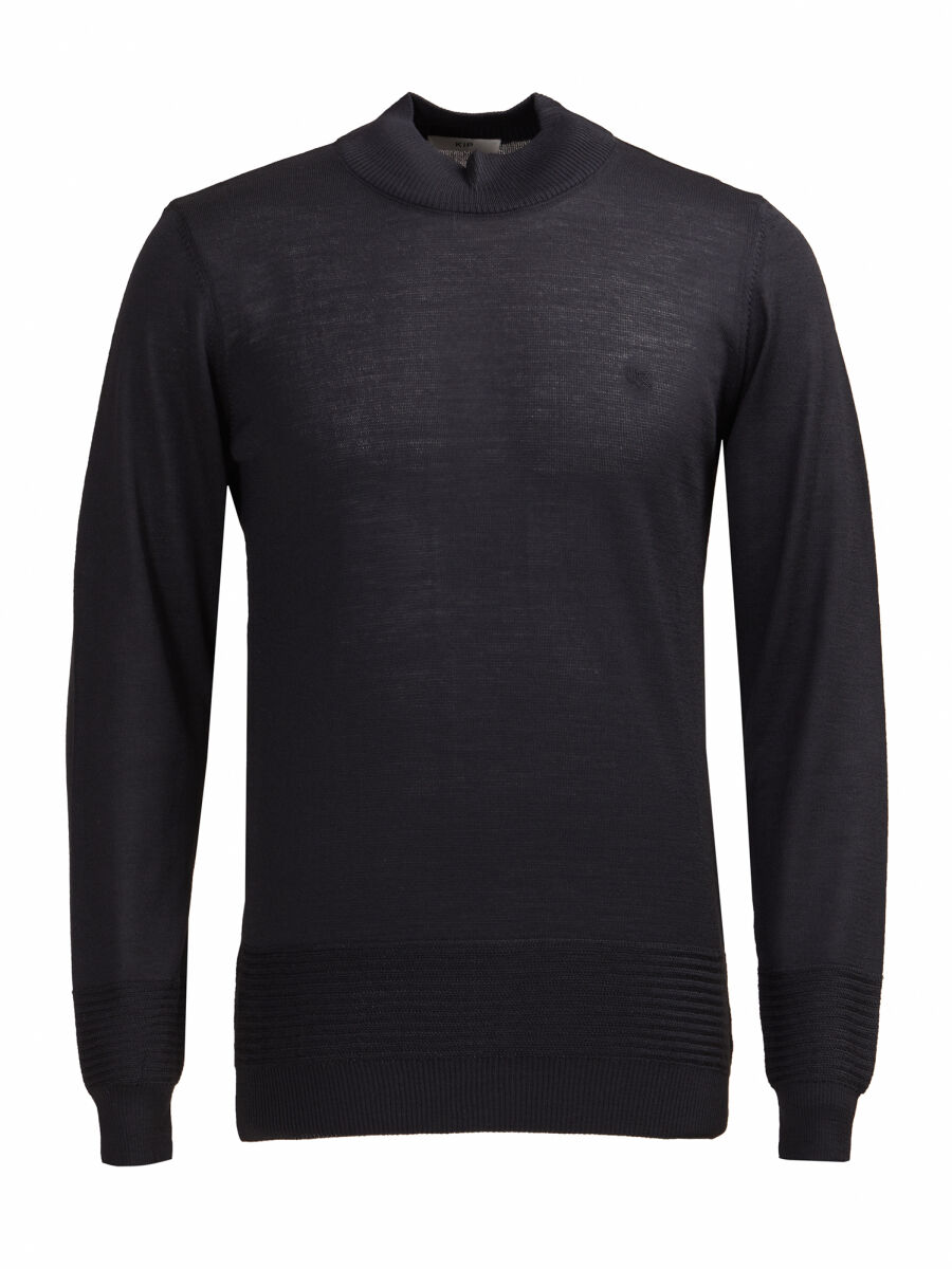 Black Knitwear Sweatshirt - 1