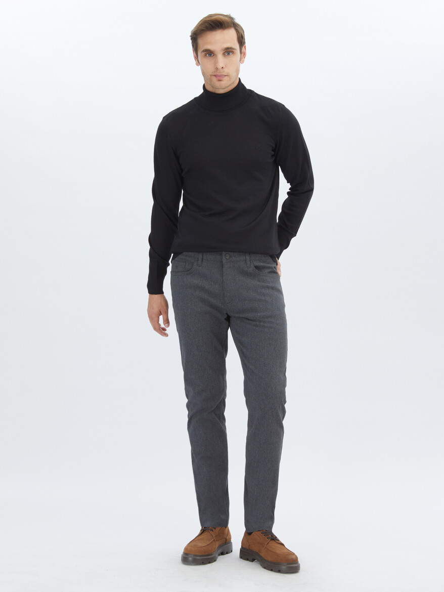Black Knitwear Sweatshirt - 2