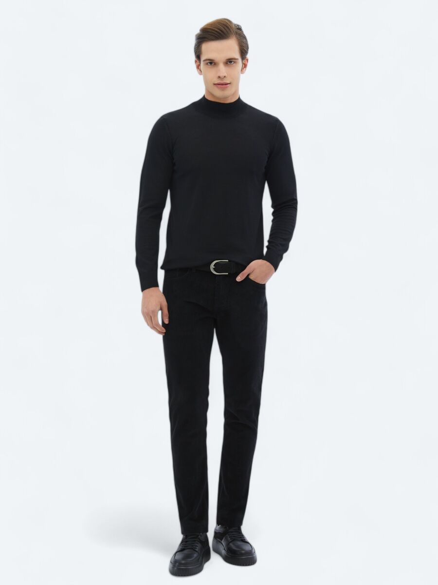 Black Knitwear Sweatshirt - 2