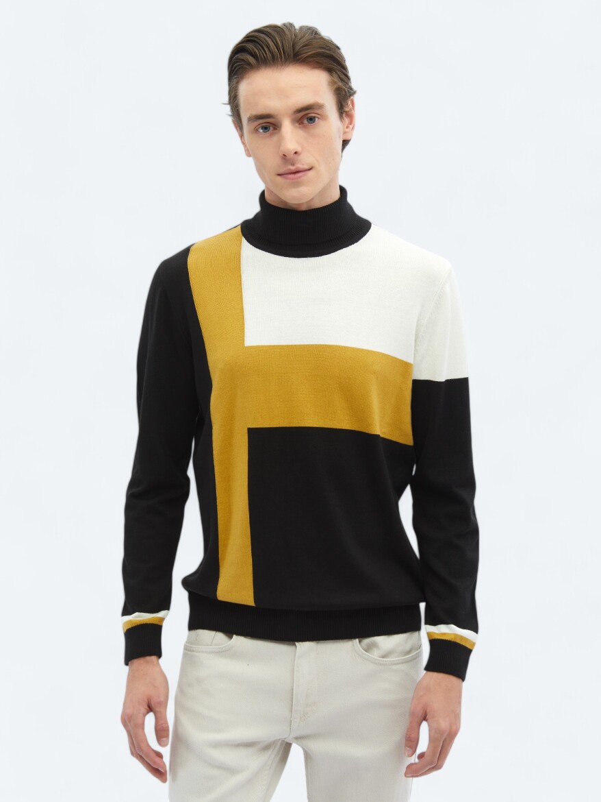 Black Knitwear Sweatshirt - 3